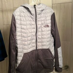 The North Face Men’s Thermoball full-zip hoodie/jacket. Men’s large